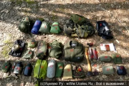 31 Предмет для виживання в лісі (даному наборі представлений) 31 Предмет для виживання в лісі