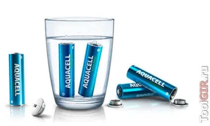 Aquacell - батарейки, активуються водою (aquacell) Aquacell - батарейки, активуються водою
