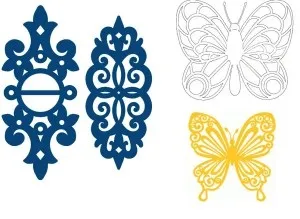 Нескінченна листівка в контурному стилі - калейдоскоп декору (стилі) Нескінченна листівка в контурному стилі - калейдоскоп декору