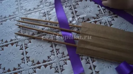 Бантики з атласних стрічок своїми руками (широку атласну стрічку) Бантики з атласних стрічок своїми руками