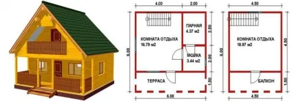 Креслення лазні з бруса своїми руками, схеми, фото, відео (креслення лазні 6х4) Креслення лазні з бруса своїми руками, схеми, фото, відео