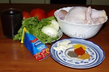 Чахохбілі з курки в мультиварці Редмонд