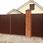 Будівництво паркану з цегли та профнастилу своїми руками - фото і відео установки цегельного