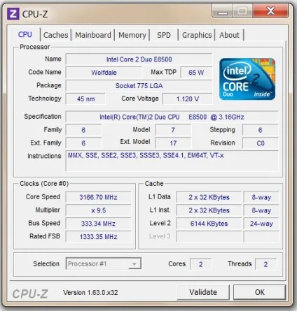 Cpu-z cpuid - якщо потрібно дізнатися характеристики процесора і не тільки, білі віконця (cpu-z) Cpu-z cpuid - якщо потрібно дізнатися характеристики процесора і не тільки, білі віконця