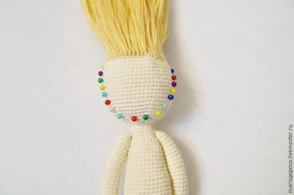 Робимо волосся в'язаній ляльці - ярмарок майстрів - ручна робота, handmade (бавовна 100%) Робимо волосся в'язаній ляльці - ярмарок майстрів - ручна робота, handmade