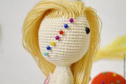 Робимо волосся в'язаній ляльці - ярмарок майстрів - ручна робота, handmade (гачок) Робимо волосся в'язаній ляльці - ярмарок майстрів - ручна робота, handmade