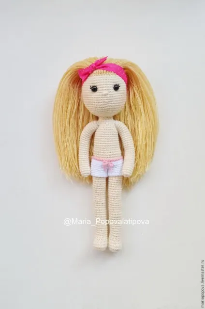 Робимо волосся в'язаній ляльці - ярмарок майстрів - ручна робота, handmade (в'язання гачком) Робимо волосся в'язаній ляльці - ярмарок майстрів - ручна робота, handmade