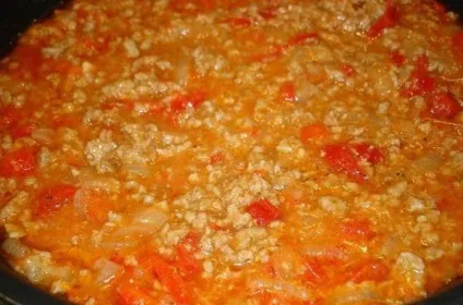 Фарш з перцем і помідорами - покроковий рецепт з фото на (кухарі) Фарш з перцем і помідорами - покроковий рецепт з фото на