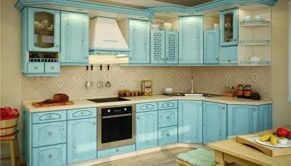 Блакитна кухня - фото інтер'єрів, ідеї дизайну, поради (блакитна) Блакитна кухня - фото інтер'єрів, ідеї дизайну, поради