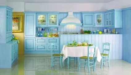 Блакитна кухня - фото інтер'єрів, ідеї дизайну, поради (дизайну) Блакитна кухня - фото інтер'єрів, ідеї дизайну, поради