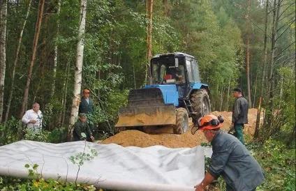 Геосинтетичні матеріали - застосування в будівництві, Полілайн (неткані волокна) Геосинтетичні матеріали - застосування в будівництві, Полілайн