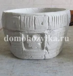 Горщики з гіпсу-спосіб виготовлення з фото (горщики з гіпсу) Горщики з гіпсу-спосіб виготовлення з фото