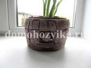 Горщики з гіпсу-спосіб виготовлення з фото (горщики) Горщики з гіпсу-спосіб виготовлення з фото