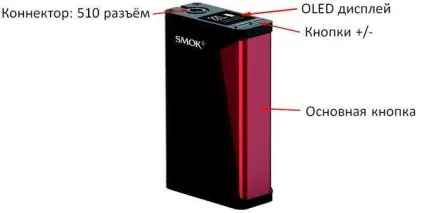 Інструкція для бокс-мода smok h-priv