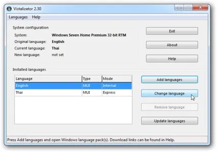 Як змінити мову інтерфейсу вашої операційної системи windows 7 або vista (seven) Як змінити мову інтерфейсу вашої операційної системи windows 7 або vista