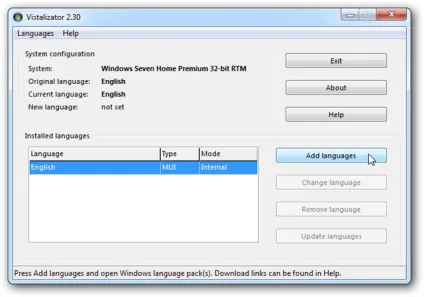 Як змінити мову інтерфейсу вашої операційної системи windows 7 або vista (windows) Як змінити мову інтерфейсу вашої операційної системи windows 7 або vista