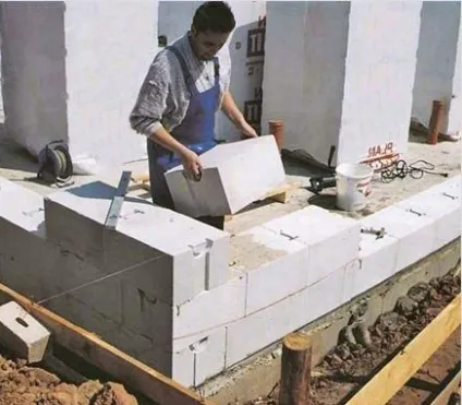 Як класти газобетон чи можна укладати взимку, фото (фото) Як класти газобетон чи можна укладати взимку, фото
