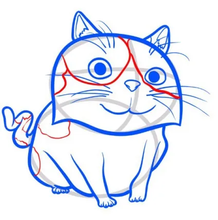 Як намалювати кота з мультфільму - будинок
