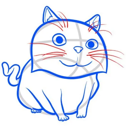 Як намалювати кота з мультфільму - будинок
