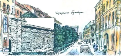 По вулиці бруківці
