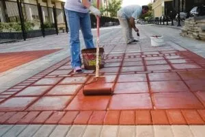 Як пофарбувати тротуарну плитку на вулиці своїми руками можна і якою фарбою (плитку) Як пофарбувати тротуарну плитку на вулиці своїми руками можна і якою фарбою