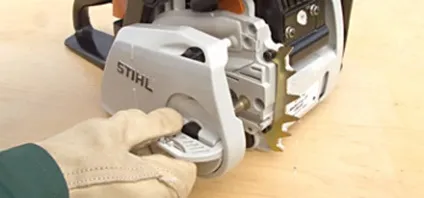 Як правильно встановити ланцюг і шину на бензопилу stihl (шину) Як правильно встановити ланцюг і шину на бензопилу stihl
