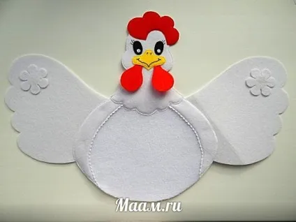 Як зробити аплікацію з тканини - курочка, півень - своїми руками, шаблони (півень) Як зробити аплікацію з тканини - курочка, півень - своїми руками, шаблони