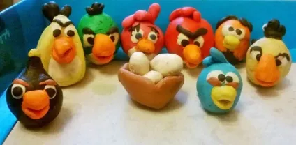 Як зліпити персонажі angry birds з пластиліну (зліпити) Як зліпити персонажі angry birds з пластиліну