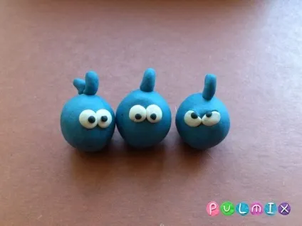 Як зліпити персонажі angry birds з пластиліну (birds) Як зліпити персонажі angry birds з пластиліну