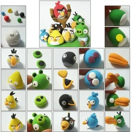 Як зліпити angry birds з пластиліну (пластиліну) Як зліпити angry birds з пластиліну