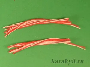 Пояс з ниток для тканинної ляльки своїми руками, каракулі