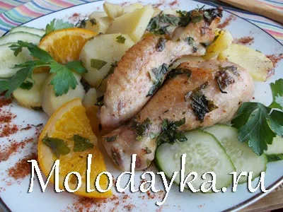 Курка з апельсинами і корицею в духовці (курка) Курка з апельсинами і корицею в духовці