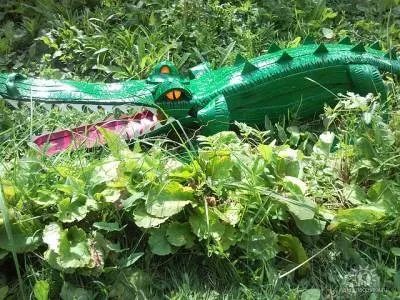Крокодил з покришок своїми руками