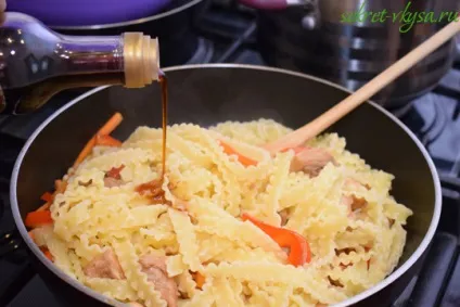 Курка теріякі з локшиною і овочами, рецепт з фото (курка) Курка теріякі з локшиною і овочами, рецепт з фото
