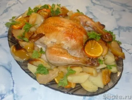 Курка, запечена з фруктами - кулінарний сайт шате (фруктами) Курка, запечена з фруктами - кулінарний сайт шате