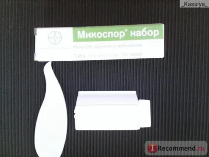 Лікарський препарат bayer микоспор набір 1% - «лікування грибка нігтів лікарським засобом