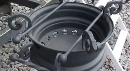 Мангал з дисків автомобіля за 2 години (бажанні майстер може) Мангал з дисків автомобіля за 2 години
