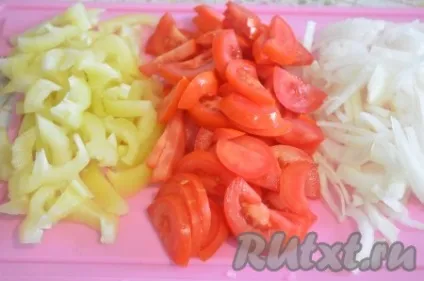 Макарони з баклажанами і помідорами - рецепт з фото (Смажити кришкою хвилин) Макарони з баклажанами і помідорами - рецепт з фото