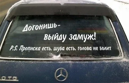 Прикольні написи на машинах (фото)