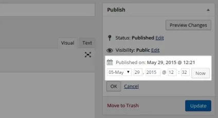 Налаштування дати і часу в wordpress