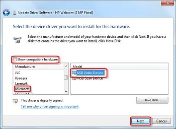 Ноутбуки hp - усунення проблем з веб-камерою в ос windows vista, служба підтримки hp®