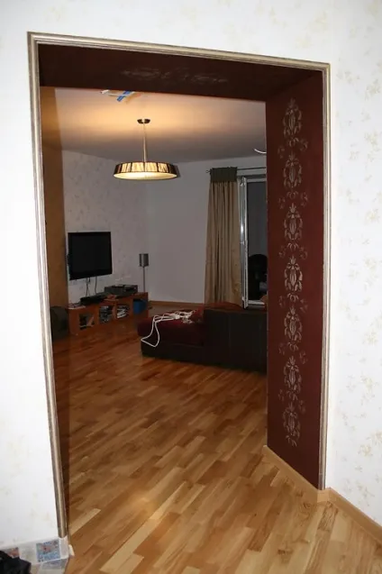 Оформлення дверних прорізів без дверей на кухні, залі (дверей) Оформлення дверних прорізів без дверей на кухні, залі