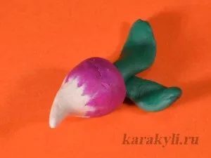 Овочі з пластиліну - ліплення з дітьми від 4 років, каракулі