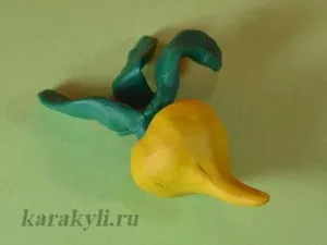 Овочі з пластиліну - ліплення з дітьми від 4 років, каракулі