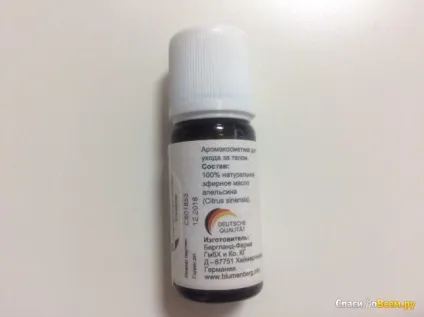 Відгук про ефірне масло blumenberg orange вишукане доступне натуральне ефірне масло, дата (масло) Відгук про ефірне масло blumenberg orange вишукане доступне натуральне ефірне масло, дата