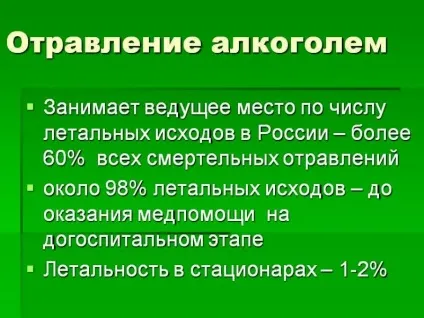 Отруєння горілкою симптоми і лікування (лікування) Отруєння горілкою симптоми і лікування