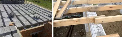 Перекриття першого поверху в будинку з газобетону дерев'яне і металеве, жб плити, газоблок (перекриття першого поверху в будинку з газобетону) Перекриття першого поверху в будинку з газобетону дерев'яне і металеве, жб плити, газоблок