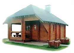 Проекти бань з колоди фото і планування (великою терасою просторою кімнатою) Проекти бань з колоди фото і планування