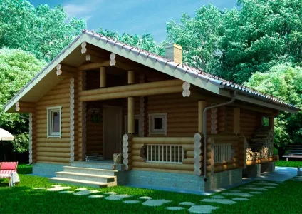 Проекти бань з колоди фото і планування (колоди) Проекти бань з колоди фото і планування