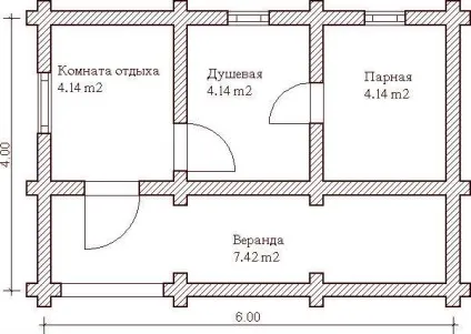 Проекти бань з колоди фото і планування (планування) Проекти бань з колоди фото і планування